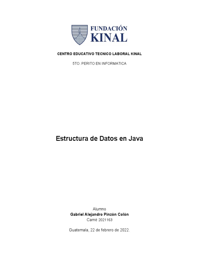 Estructura De Datos En Java Pdf