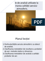 PD 16.11.21. Particularitățile aerului ca obiect de monitorizare ecologică.