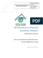 Documento Metodologico Variables Meteorologicas
