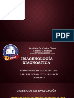 Registro de asignatura de Imagenología Diagnóstica en instituto médico