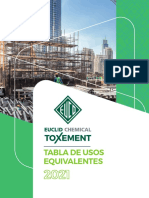 TOXEMENT - Tabla - Equivalentes