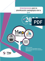 Orientaciones para La Planificacion Pedagogica Etp 2022