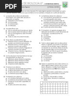 Examen de Ciencias Naturales