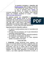 La Natación Es La Práctica Recreativa o Deportiva Del Movimiento y Desplazamiento Sobre El Agua