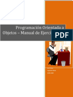 Programación Orientada A Objetos - Manual de Ejercicios en Clase