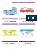 Tarjetas de Las Zonas Climc3a1ticas Letra Imprenta