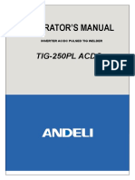 Operator'S Manual: Tig-250Pl Acdc