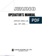 Operator Manual Doppler Speed Log Furuno MF-220
