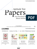 Papers: Nid Aptitude Test