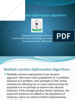 Multiple-Solution Optimization Algorithms