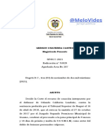 SP4917-202 (53029) Lesiones Personales, Deber Objetivo de Cuidado, Accidente de Tránsito y Principio de Confianza