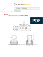 Vibrocompactador Ingersoll Rand SD77F especificaciones