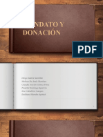 Derecho Mandato y Donacion