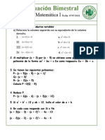 2do Evaluación Bimestral