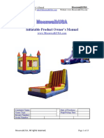 Inflatable Product Owner's Manual