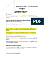 Demand Transformation OUTBOUND Scripts