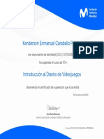 FT VE - Certificado de Videojuegos