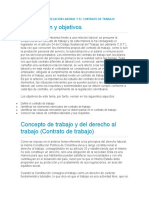 Tema 2. La Relación Laboral y El Contrato de Trabajo