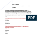 Examen Sobre Enfermedad de Parkinson y Enfermedad de Orina Con Olor A Jarabe de Arce