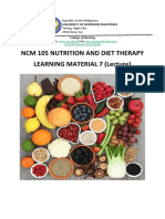 NCM 105 Nutrition and Diet Therapy Learning Material 7 (Lecture)