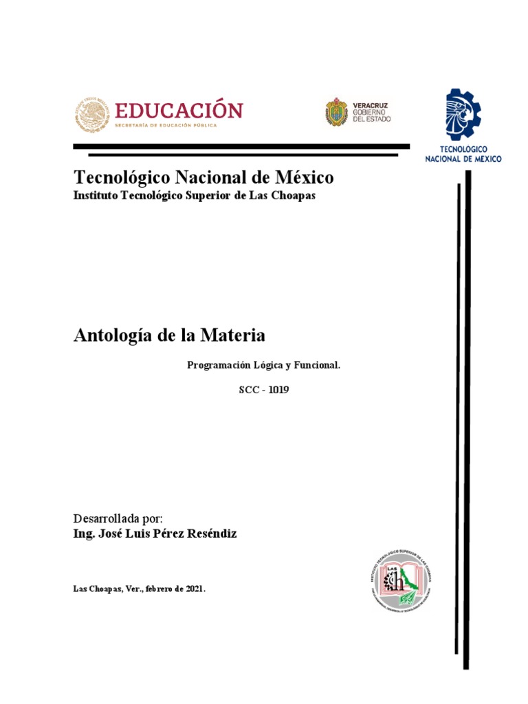 Antología de Programación Lógica y Funcional | PDF | Programacion ...
