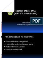 11 - Sistem Basis Data - Kontrol Konkurensi