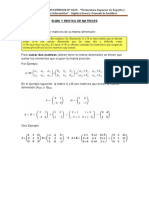 Suma  y restas de matrices