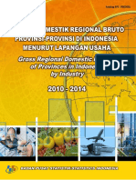 Produk Domestik Regional Bruto Provinsi-Provinsi Di Indonesia Menurut Lapangan Usaha 2010-2014