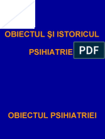 Obiectul Şi Istoricul Psihiatriei