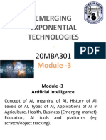Emerging Exponential Technologies: - Module - 3