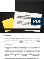 Unidad 2, Enfoques y Técnicas para Desarrollar Habilidades Emprendedoras y Creativas