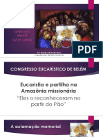 CAFÉ TEOLÓGICO - CEN2016 - Eucaristia - Pe Danilo Cesar - Arquidiocese de Be