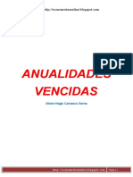 Anualidad Vencida Matematica Financiera
