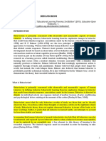 Behaviorism: Zhou, Molly and Brown, David, "Educational Learning Theories: 2nd Edition" (2015) - Education Open