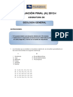 Examen Final Geologia General A 2012-I