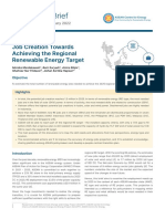 Policy Brief: Job Creation Towards Achieving The Regional Renewable Energy Target
