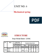 Unit No. 6: Mechanical Spring