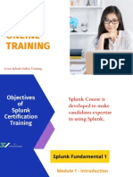 Learn Splunk Online Training