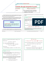 I2-6 Reduction Formulae Through Integration by Parts