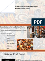 Strategic Information System Introducing For Sri Lanka Craft Sector