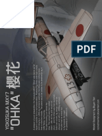 Mxy7 Ohka Kamikaze Rocket Paper Model by Rocketmantan d6g1w2i