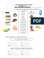 DAS ESSEN + MÖCHTEN Worksheet Moodle