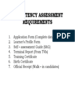Competency Assessment Requirements