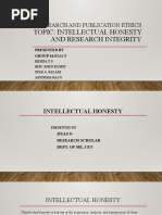 Topic: Intellectual Honesty and Research Integrity