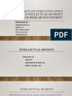 Topic: Intellectual Honesty and Research Integrity