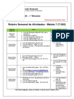 Externato Emanuel 3° ano atividades 1° bimestre