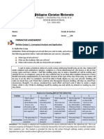 Philippine Christian University: Formative Assessment