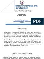 Sustainability in Infrastructure: Course Instructor: Dr. Sabahat Hussan