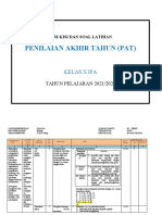 KISI-KISI DAN RUBLIK PENILAIAN