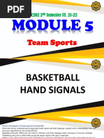 Basketball Hand Signals